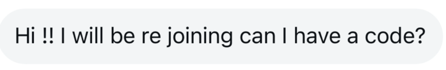 A message from a Gather member