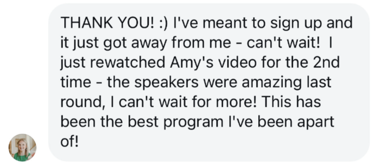A message from a Gather member