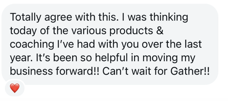 A message from a Gather member