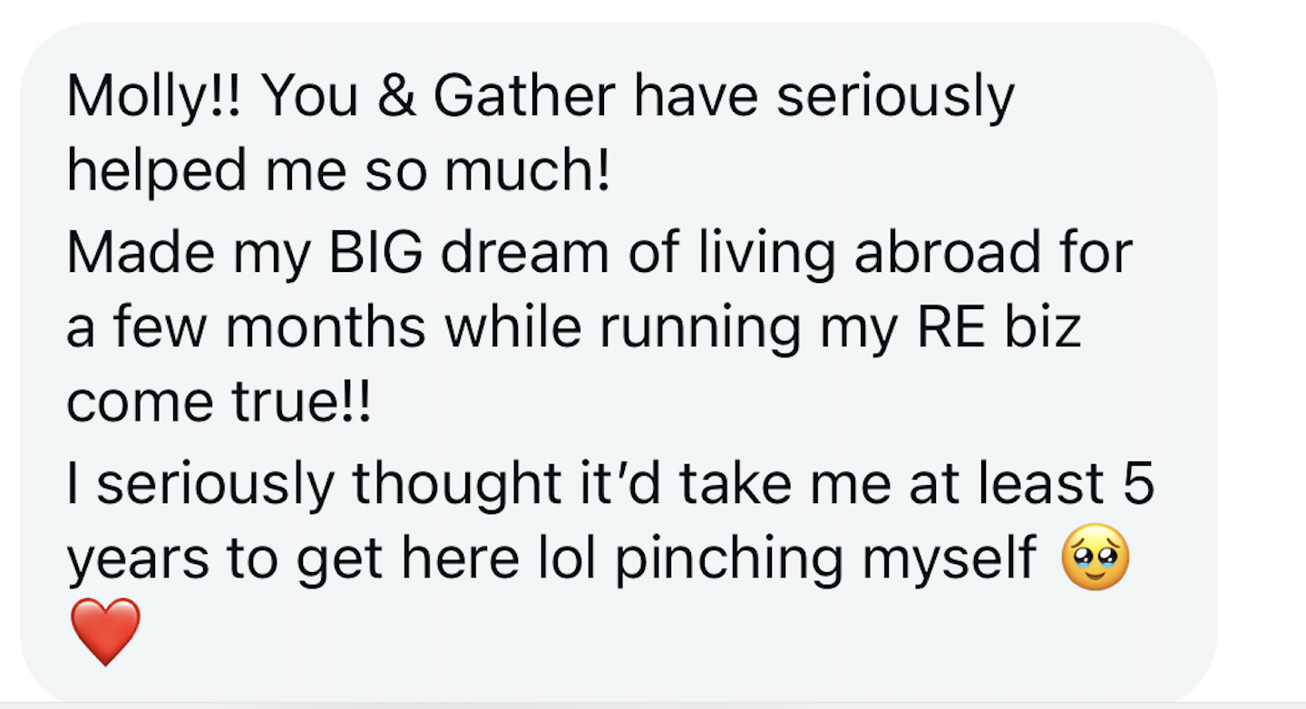 A message from a Gather member