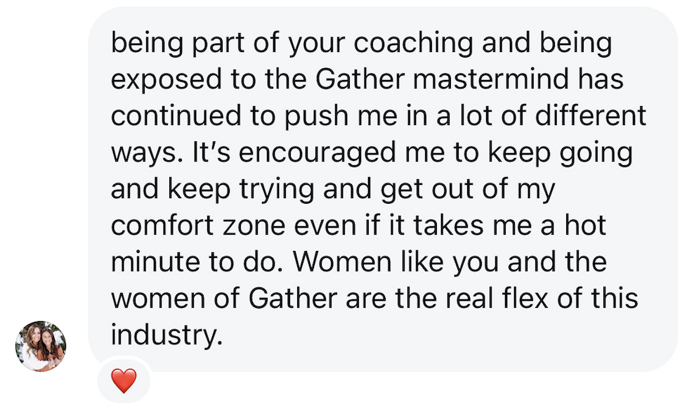 A message from a Gather member